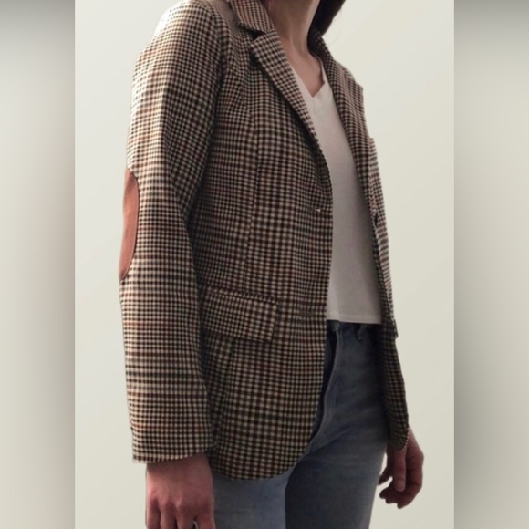Jackets & Blazers - ❤️ Oversized brown/tan plaid blazer